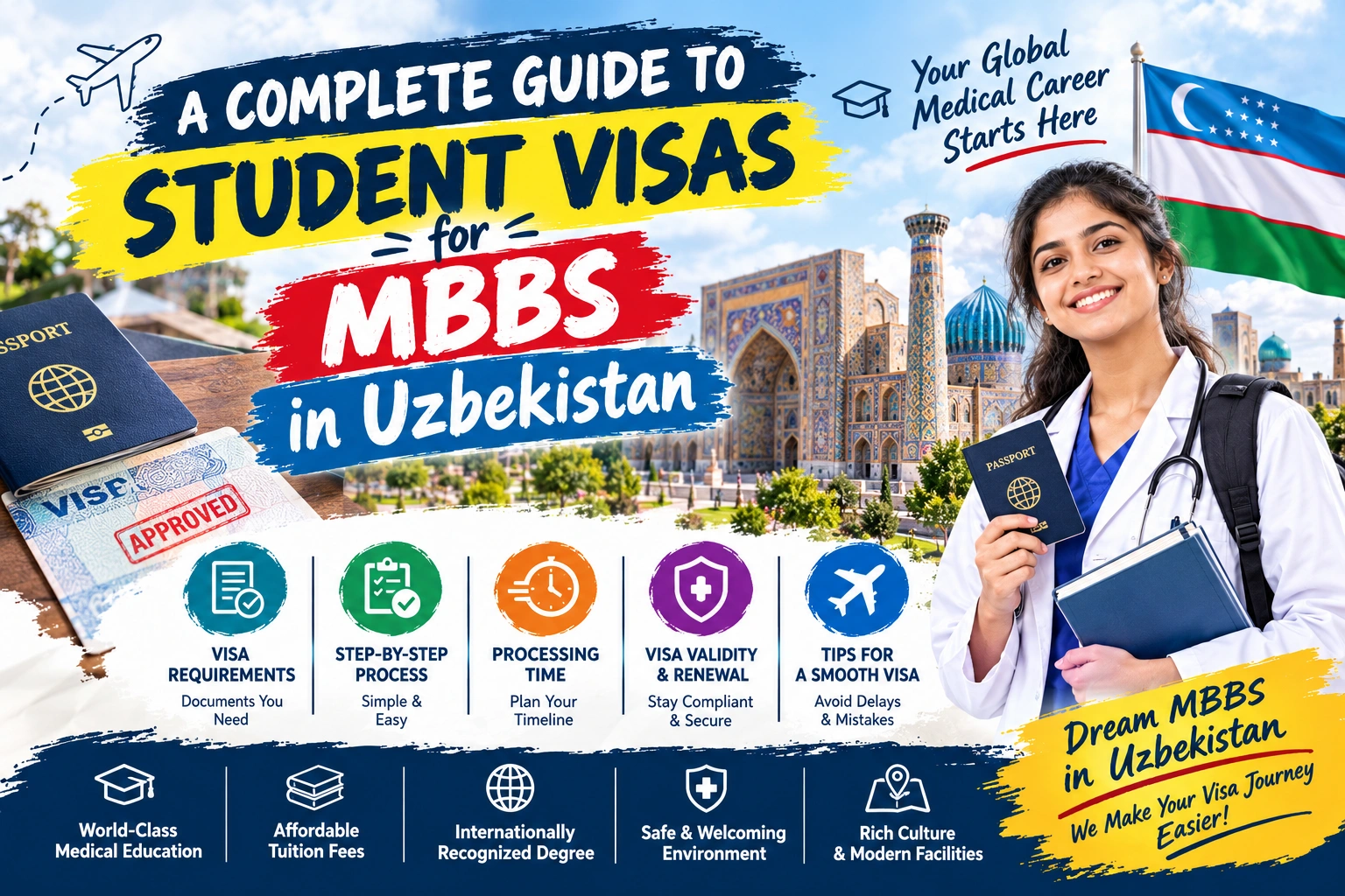 A Complete Guide to Student Visas for MBBS in Uzbekistan